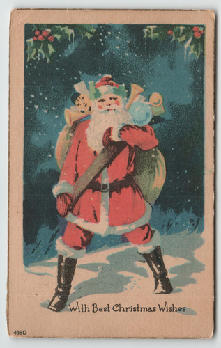 Cartolina epoca 1924 natale - 1924,
