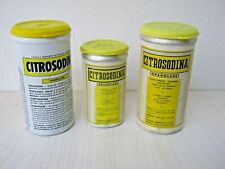 LOTTO SCATOLE LATTA PUBBLICITà FARMACI CITROSODINA ROUSSEL MAESTRETTI VINTAGE 
