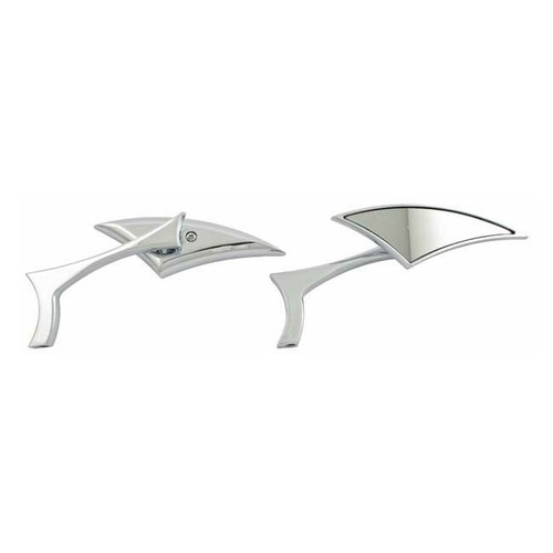 Coppia specchietti cromati - coppia,