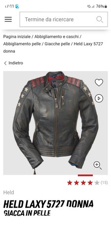 Giacca pelle moto donna - giacca,