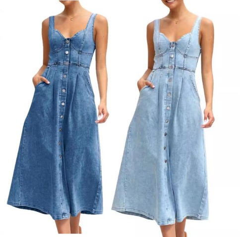 Abito donna denim - , blu