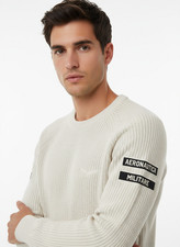 Maglione Uomo Bianco Ghiaccio