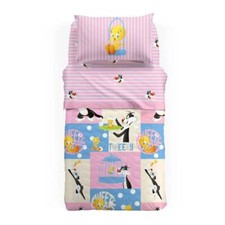 Copriletto trapuntato in