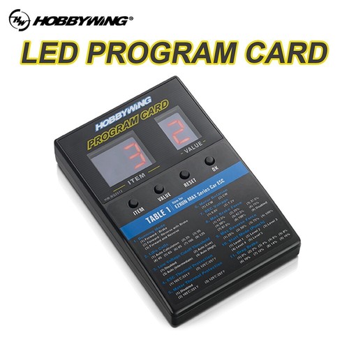 Hobbywing led program card box - hobbywing,