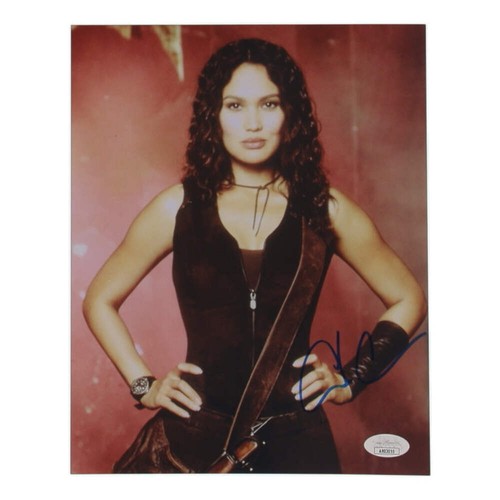 Tia carrere signed relic - carrere,