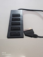 CIABATTA PRESA SCART MULTIPLA MULTISCART 5 POSTI 21 PIN decoder tv lettore dvd 