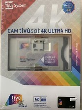ZAP Scheda Black Tivusat 4K UHD e Modulo Cam ECP per Vedere Rai 4K e Mediaset HD