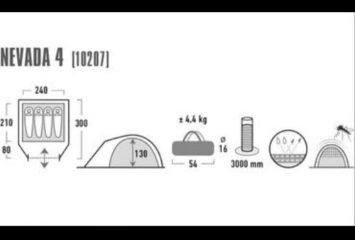 Tenda campeggio posti - tenda, 4