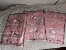 Lotto 3 set asciugamani rosa