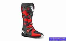 SIDI AGUEDA  Nero-Rosso STIVALI MOTO OFF ROAD Cross Enduro