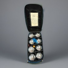 Set 8 palline bocce bocce bocce cromate con custodia per il trasporto
