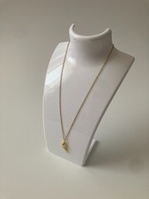 Collana corno color oro portafortuna s. steel