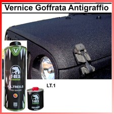 Vernice Antigraffio NERO Testurizzata Raggrinzante Goffrata Bicomponente raptor