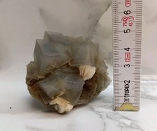 Minerale fluorite con barite - con,