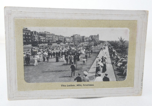 Ladies mile southsea postcard - southsea,