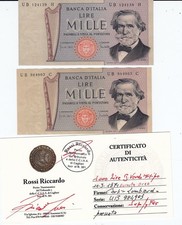 1000 LIRE G VERDI II TIPO