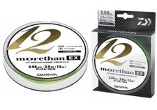 Daiwa Morethan 12 Braid EX+ Si 135 m cavo intrecciato verde lime 12 velocità filatura