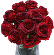 Set Di 12 Rose Artificiali in