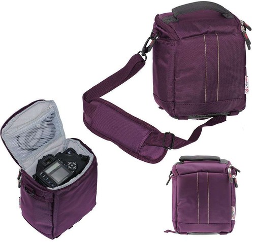 Navitech purple dslr camera - dslr,