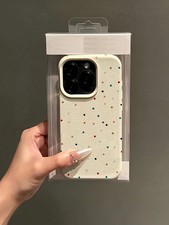 Custodia iPhone crema a pois