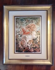 Aligi Sassu - Due cavalli rosa