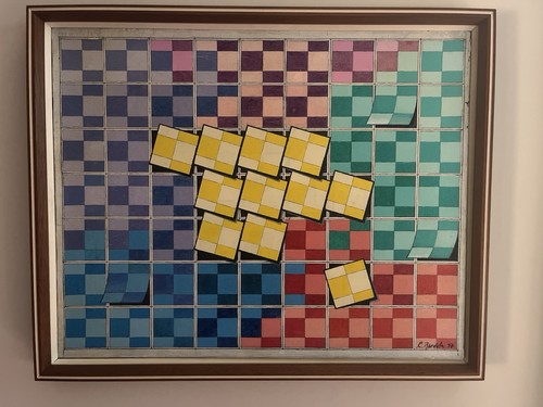 Quadro olio tela firmato - su,