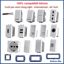 Bticino living Light International Air Compatibili Frutti Interruttori Prese usb