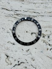 VINTAGE ROLEX GMT-MASTER 1675 - 16750 BLACK BEZEL INSERT FAT FONT GENUINE 100%