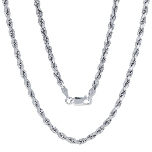 14k oro bianco 3mm taglio - 14k,