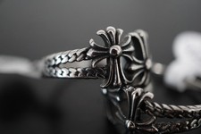 Anello Cromo Cuori Doppia