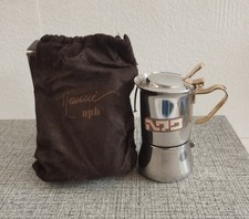 ⭐ Mini Moka NANNI P&B ORO 24kt - NUOVA INOX 1 TAZZA Vintage '70 '80 | Scatola