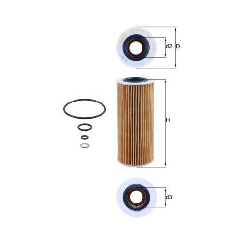 Filtro olio mahle - olio,