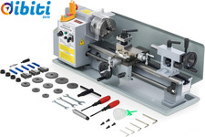 550W Tornio per Metallo Con Display LCD 180 X 350 MM Tornio Metallo a Velocità V