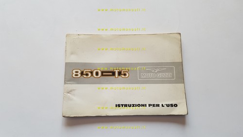 Moto guzzi 850 1983 - t5, manuale