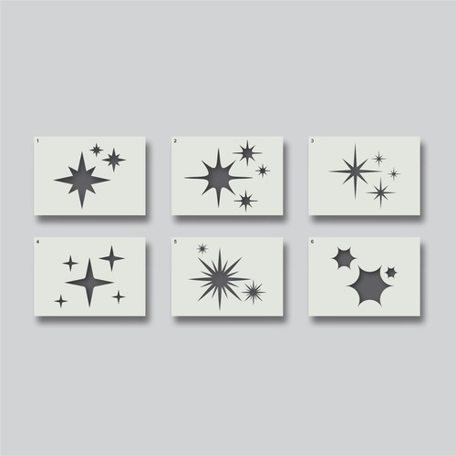 Stencil stella per pittura - stencil,