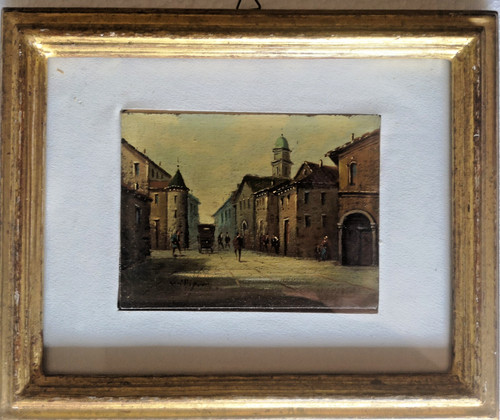 Dipinto epoca olio tela - olio,
