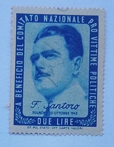 Francobollo lire f - lire,