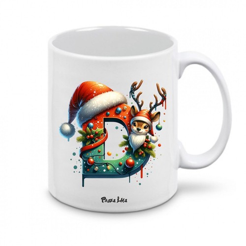 Tazza natale con lettere