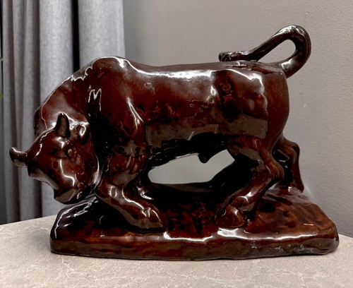 Statuina toro ceramica - statuina,