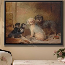 Rustic Dog Portrait Canvas