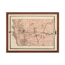 Vecchia mappa della contea di