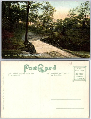 Cartolina rustica ponte - cartolina,
