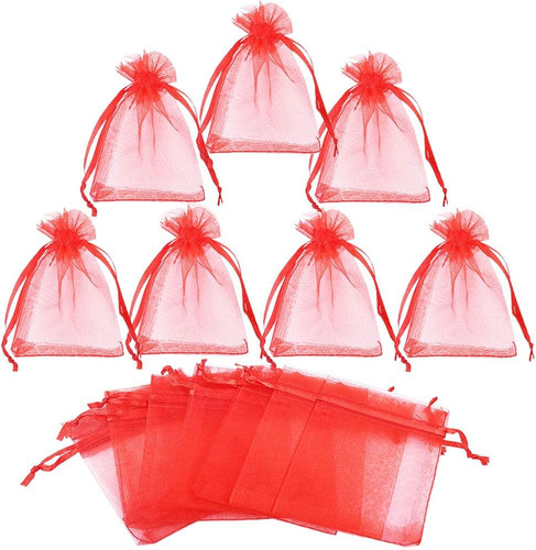 50pz sacchetti rossi - rossi, per