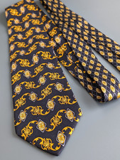 Cravatta Versace blu scuro e