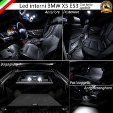 KIT FULL LED INTERNI ABITACOLO BMW X5 E53 CON TETTO PANORAMICO CANBUS 6000K