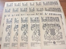 (Chess-Scacchi-Schach) "L'ITALIA SCACCHISTICA" annata completa 1933 sciolta