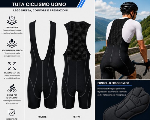 Pantaloni ciclismo uomo - ciclismo,