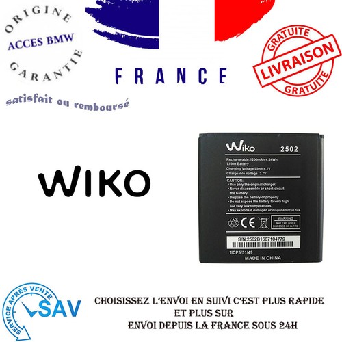 Batterie originale wiko 2502 - wiko,