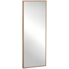HOMCOM Specchio da parete in Legno di Pino con Ganci inclusi, 45x125cm