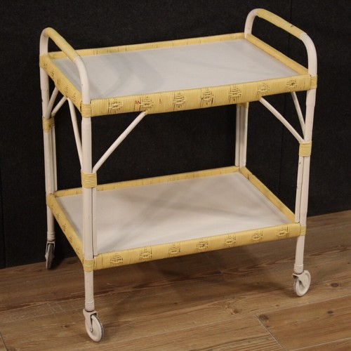 Carrello vimini due piani - in,